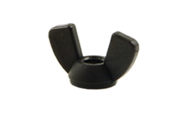 Nut, 1/4-20 Unc Nylon Wing Black